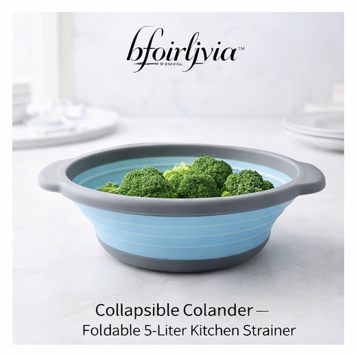 bfoirljviaβ’ Collapsible Colander β Foldable 5-Liter Kitchen Strainer